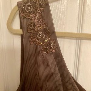 Brown Midi 50s Style Party Dress 3X